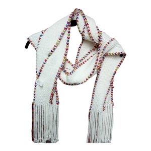 Unbranded  knitted scarf with Multicolored Trim